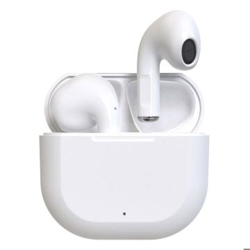 AKASHI Eco Earbuds Recycled InEar True Wireless casque blanc avec microphone et assistant vocal intégrés, connectivité Bluetooth