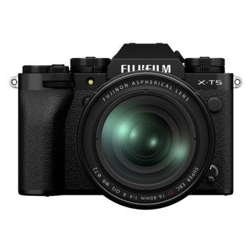 Appareil photo hybride - Fujifilm - X T5 - Noir - Objectif XF 16-80mm f/4 - Résistant aux intempéries