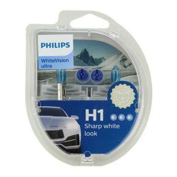 Philips 12258WVUSM Ampoule halogène WhiteVision H1 55 W 12 V