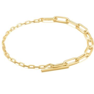 Bracelet femme Ania Haie Chain Reaction - Doré - Argent 925 plaqué or rhodié 14kt - 18,5 cm