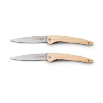 Couteaux de Poche en Bois - L'ECLAIREUR - Lot2 Aventurier Bois Genevrier