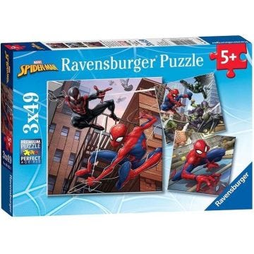 Puzzles Spider-Man 3x49 pièces - Ravensburger - Pour enfants dès 5 ans