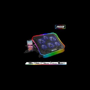 SPIRIT OF GAMER – AIRBLADE 1200 – Support PC Portable Ventilé RGB - 10’’à19‘’