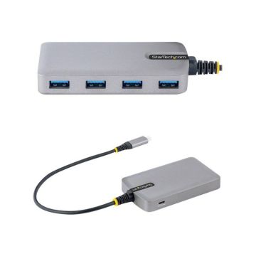 HUB - STARTECH.COM - 5G4AB-USB-C-HUB - Hub USB-C à 4 Ports USB-A, 5Gbps - Alimenté par Bus - Hub USB 3.0, Câble de 30cm