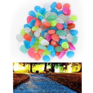 Atyhao Cailloux fluorescents Fish Fluorescent Bright Galets Lumineux Pierres Lumineuses pour la animalerie decoration Gros sac