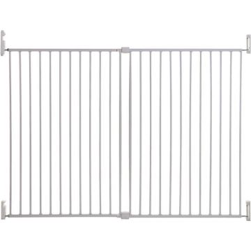 Dreambaby Barrière de sécurité Broadway Gro-Gate Extra-Large et Extra-Grande (pour 76 - 134 cm), blanc