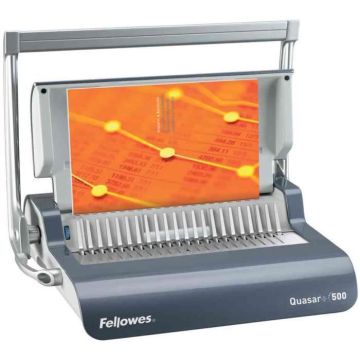 Machine à Relier - Fellowes - Quasar + 500 - Gris Foncé - Plastique - 500 feuilles