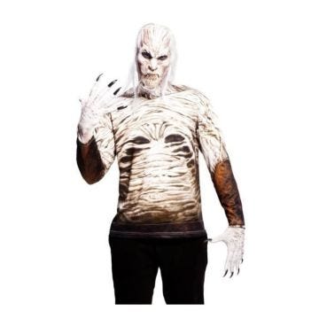 Camiseta de Disfraz - MOM - Zombie Nocturno - Multicolor - Noir - Adulte Homme