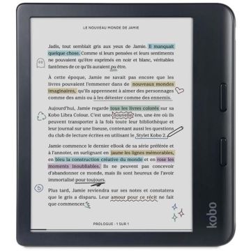 eReader - Kobo - Libra Colour - Écran Couleur E Ink Kaleido 3 - 7 pouces - Étanche IPX8