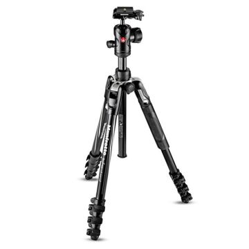 Trépied de voyage en aluminium Manfrotto Befree Advanced MKBFRLA4BK-BH - 4 sections - Noir - 8 kg