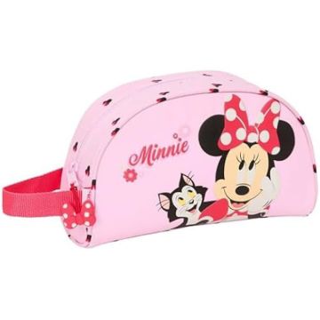 Trousse de Toilette - SAFTA - Minnie Mouse Naive - Souple - Zippée - Rose