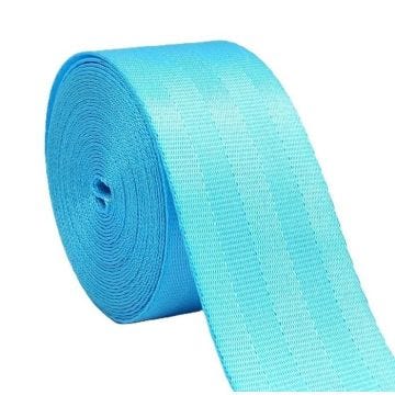 Sangle 48mm Bleu Ciel 10 mètres style ceinture de sécurité en polyester sangle bagages sacs anse bandoulière couture chaises