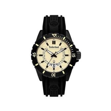 Timberland Medford 15578JSB-14P Montre à Quartz analogique pour homme avec bracelet en silicone, noir, Montre à Quartz