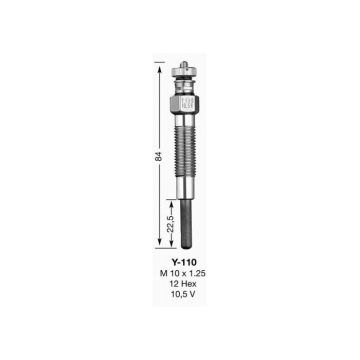 NGK Y-110 - Y110 - 6825 Bougie de préchauffage - d'allumage NGK Composant