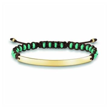 Bracelet - Thomas Sabo - LBA0056-896-17 - Argent - 12-19 cm - Vert Doré Marron
