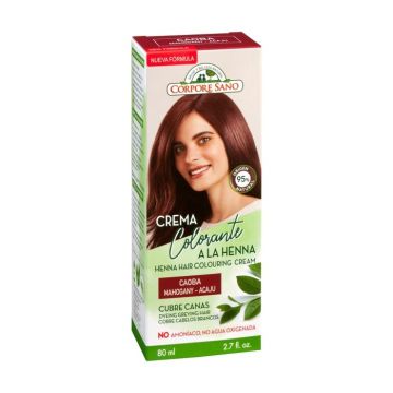 CORPORE SANO - Crème colorante au henné acajou 80 ml