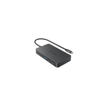 Adaptateur USB-C - Hyper - HD70002GL - 7 Ports - Double HDMI 4K - Charge Rapide 100W