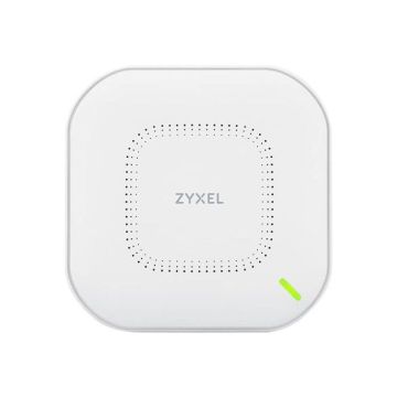 Zyxel Véritable point d’accès WiFi 6 (802.11ax bi-bande), 1,77 Gb/s avec processeur Quad Core et double antenne MU-MIMO 2x2, contrôl