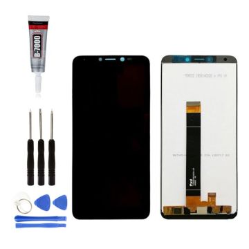 Ecran LCD Remplacement pour Wiko HARRY 2 Noir + Outils + Colle
