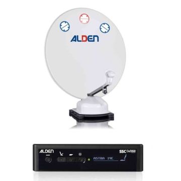 Pack ALDEN Orbiter Parabole Automatique 85cm + Pointeur Module SSC Blanc