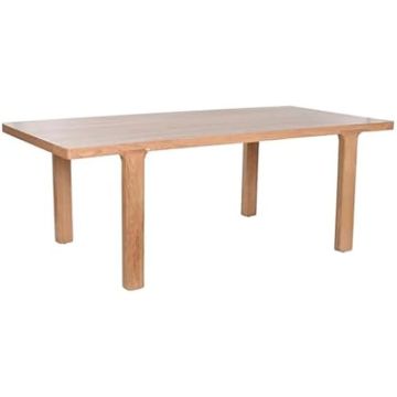Table de Salle à Manger - HOME ESPRIT - Chêne Naturel - 210,5 x 101 cm - Rectangulaire - Bois Massif