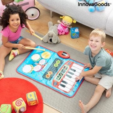 InnovaGoods Tapis Musical 2 en 1 avec 4 instruments Beats'n'Tunes