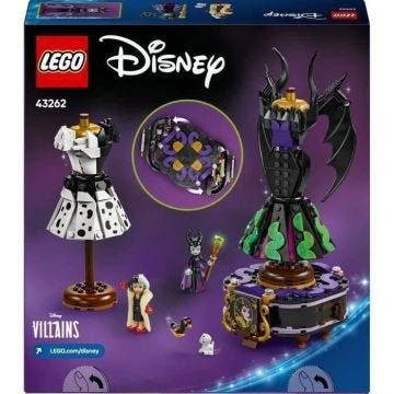 LEGO Disney Villains 43262 Les Robes de Maléfique et Cruella D’Enfer - Jeu fille 9 ans