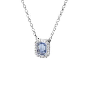 Collier SWAROVSKI en Métal Blanc et Cristal Bleu 232695