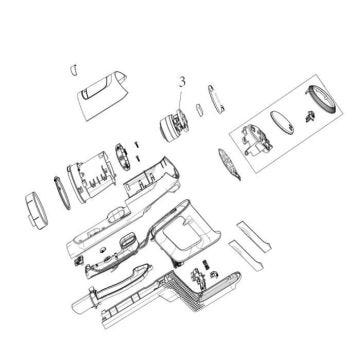 Moteur repère 3 - Aspirateur - AEG - Avec/sans sac - Compatible ELECTROLUX