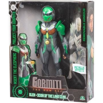 Figurine articulée - GORMITI - Scion avec projecteur Terre - Glen - 27 cm - À partir de 4 ans - GRV054