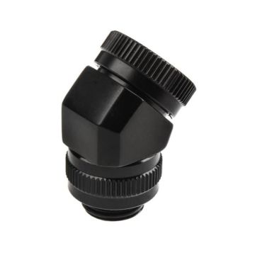 PHANTEKS Rotary Hard Tube Fitting 12mm 45 Grad G1/4 - schwarz, d 0,000000 Noir