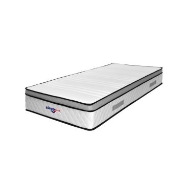 Matelas marie a Ressorts Ensaches 4 cm Memoire de Forme 80 Kg-m3 - 80x190 Hauteur -- 26 cm - Accueil Ferme - Soutien Ferme ...