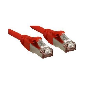 LINDY Câble réseau patch cat.6 S/FTP PIMF Premium - cuivre - LSOH - 500MHz - 7,5 m - rouge
