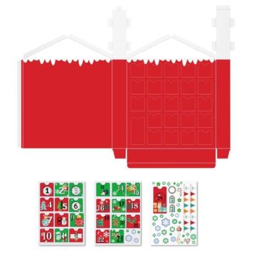Calendrier de l'avent en carton 30,5 x 38 x 5 cm