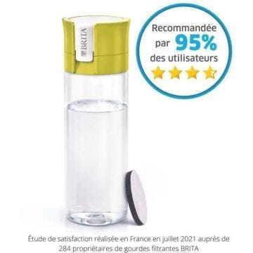 Gourde filtrante transparente verte BRITA - 1 filtre MicroDisc inclus