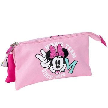 Trousse - Cerda - Minnie - Rose - Tissu résistant - Zippée