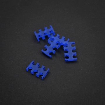 KING MOD SERVICES Customisation PC King Mod Service 6-Slot Kabelkamm 3mm klein - blau - 5er Set 113987