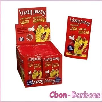 Bonbon Frizzy Pazzy Fraise boîte de 50 sachets