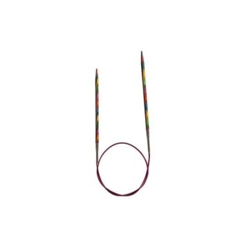 KnitPro Knit Pro 150 cm x 6,5 mm Aiguilles circulaires Fixes de symphonie, Multi-Couleur Bois, Multicolore - KP21387