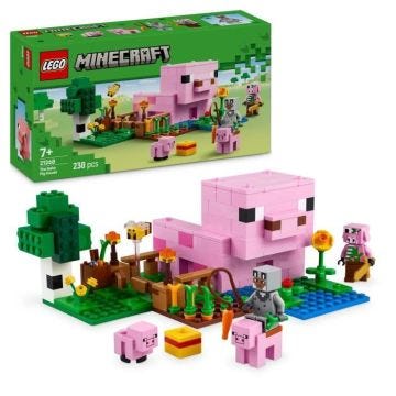 LEGO Minecraft 21268 La maison de Porcelet - Jeu de construction pour fille dès 7 ans