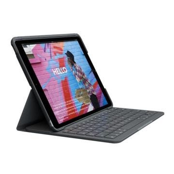 LOGITECH - Étui Clavier Bluetooth pour iPad 10.2" (7ème Génération) Slim Folio iPad 10.2" (7e, 8e et 9e génér) - AZERTY - Gris