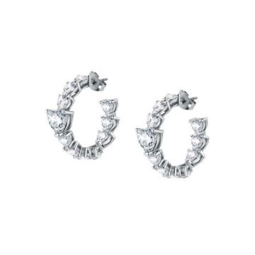 Boucles d'oreilles CHIARA FERRAGNI en Laiton Blanc et Oxyde 232567
