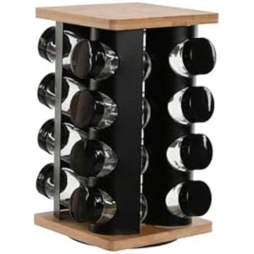 Étagère à épices - HOME ESPRIT - Multicolore - Bambou - 20 x 20 x 28 cm - Design contemporain