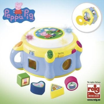 PEPPA PIG Tambour Electronique avec Formes