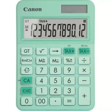 Calculatrice de poche - Canon - LS-125KB-GR - Ecran 12 - Alimentation solaire et pile - Couleur verte