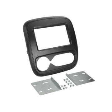 Kit Support Autoradio - ADNAUTO - Compatible Opel Renault Fiat Nissan - Universel - Noir