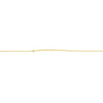 Bracelet - Brillaxis - Bracelet Brillaxis barrette or jaune diamant - Couleur de la matière:Jaune Taille/Longueur:18 cm
