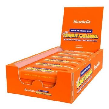 Barres protéinées Barebells - Barebells Soft Bars - Salted Peanut Caramel Boite de 12