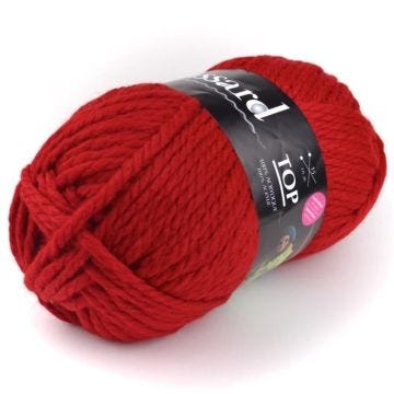 Laine - PLASSARD - Top 533 - Rouge - Acrylique - Idéal pour Débutante
