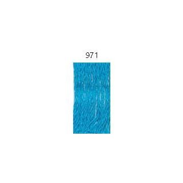 Coton - Plassard - Nuance 971 - 100% recyclé - Couleur bleu - 10 pelotes